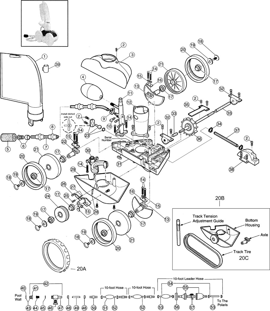 Polaris 280 Pool Cleaner Parts